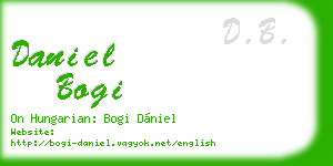 daniel bogi business card