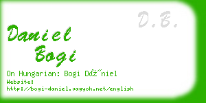 daniel bogi business card